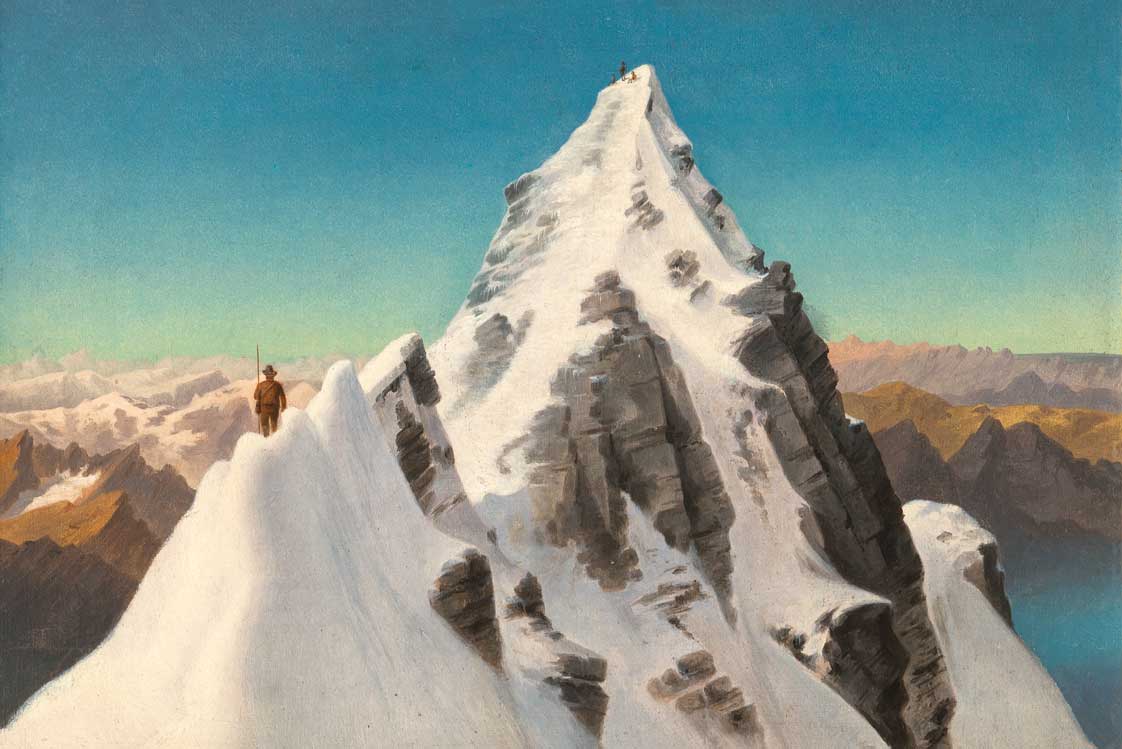 Markus Pernhart (1824–1871), Der Großglockner, Öl auf Leinwand, 23,5 x 29 cm, Schätzwert € 30.000 – 50.000