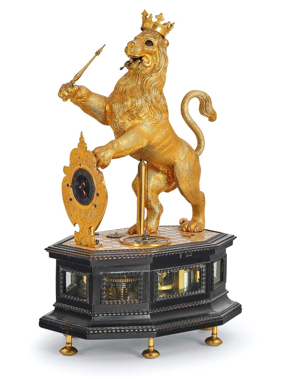 Augsburger Renaissance Figurenuhr »Stehender Löwe»,&nbsp;Schätzwert €&nbsp;50.000 – 100.000