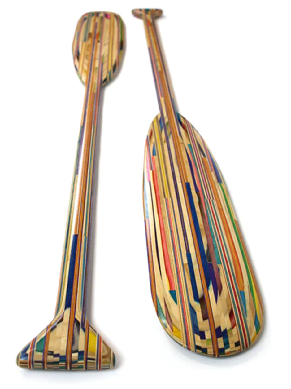Paddel aus Skateboards