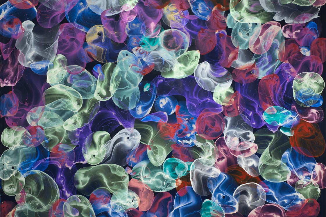 Jiří (Georg) Dokoupil (geb. 1954) Mis Mus Sian, 2014 Seifenlauge und Pigmente auf Leinwand 250 x 300 cm bzw. 300 x 250 cm (vertikale und horizontale Hängung möglich) € 60.000 – 80.000