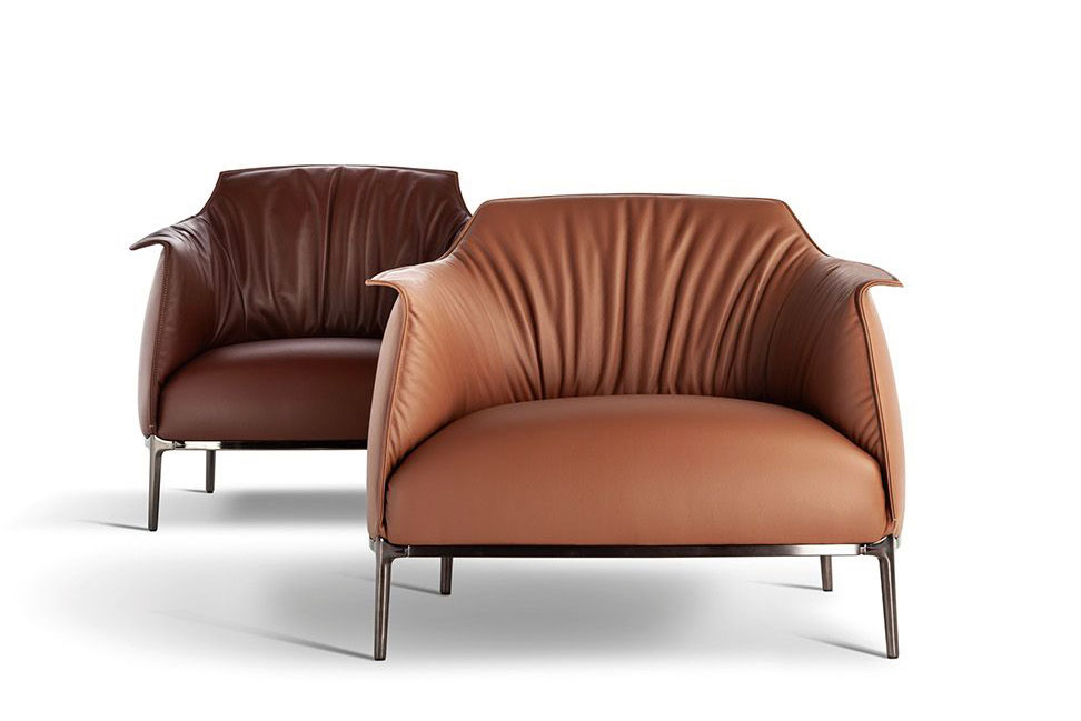 Herrenzimmer: Schwere Sofas und kühles Leder gehören zum Markenzeichen von Poltrona Frau. Der neue Sessel »Archibald« reiht sich ein in die Riege typisch maskuliner&nbsp;Designs. poltronafrau.com