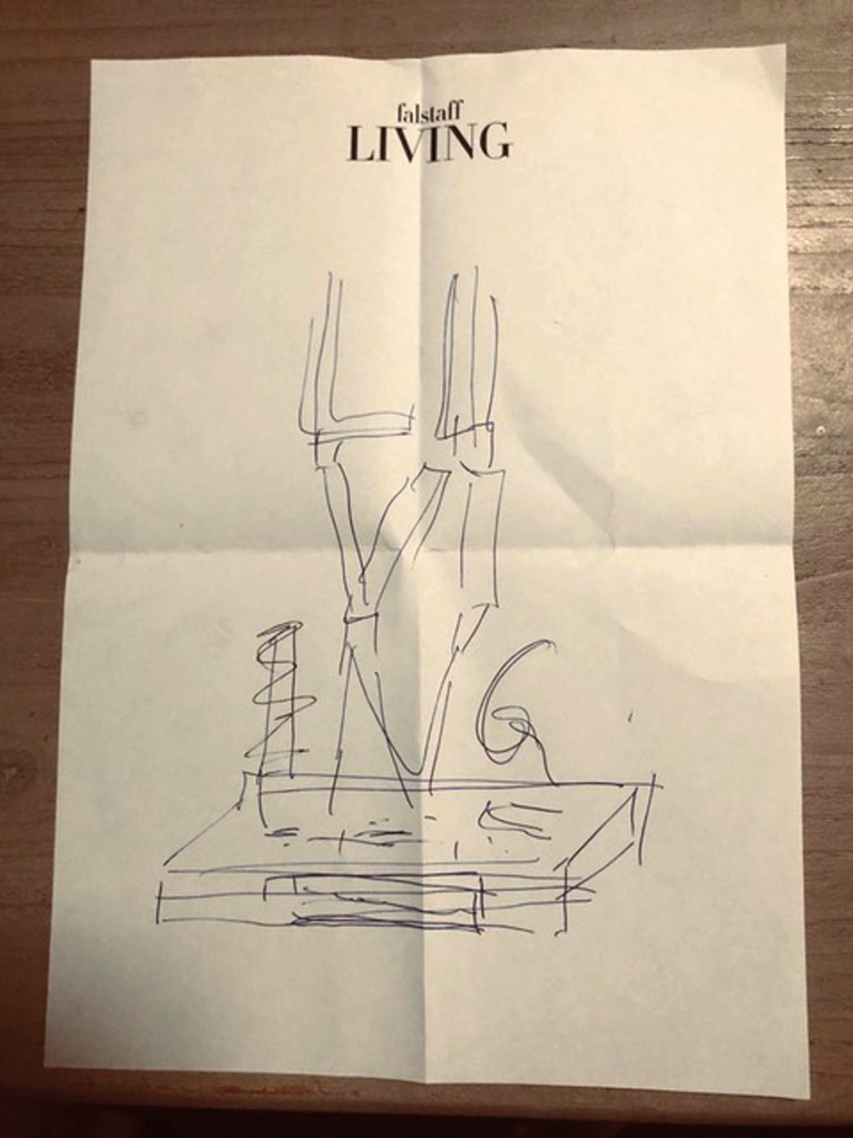 Der erste Entwurf des LIVING Design Awards.