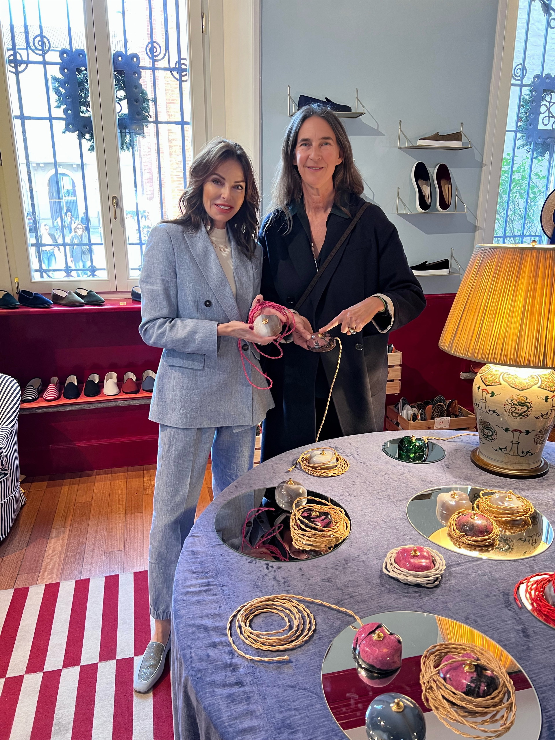 LIVING Chefredakteurin und Herausgeberin Angelika Rosam mit Bianca Arrivabene&nbsp;
