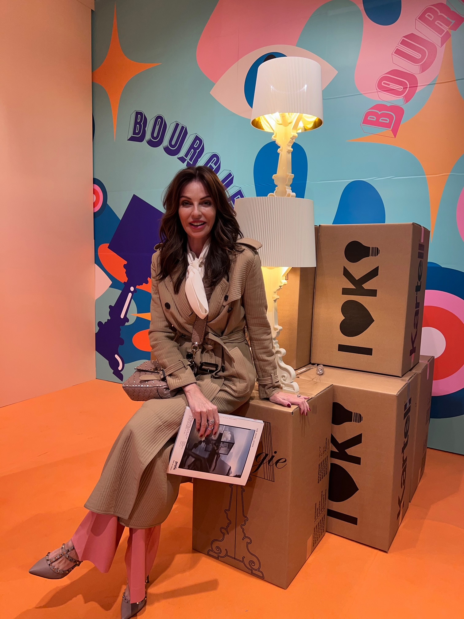 LIVING Chefredakteurin und Herausgeberin Angelika Rosam zu Gast bei Kartell in Mailand