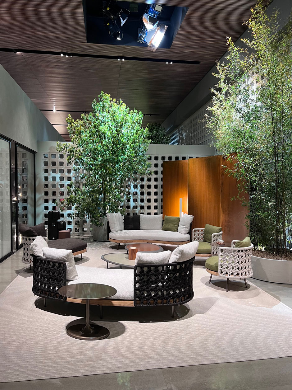 Der Minotti Pavillon am Salone Del Mobile