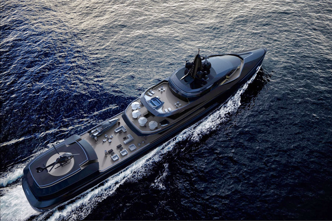 Esquel
Herausragend: Die 105-Meter-Expeditionsyacht ist perfekt für die entlegensten Regionen der Erde.&nbsp;
Design: Fürs Exterior ließ sich Timur Bozca Design von einer Weltraumrakete inspirieren. Stylistin Gina Brennan schuf für die Forschungsteams ein stilvolles Interieur für längere Zeiträume abseits der Zivilisation.
Konstruktion &amp; Bau: Die in der niederländischen Werft Oceanco gebaute Yacht ist mit einem ausgeklügelten dieselelektrischen Antriebsrahmen ausgestattet (von Lateral entwickelt), um grünen Strom zu liefern.&nbsp;
Specials: An Bord finden sich neben luxuriösem Interieur Laboratorien für Meeresuntersuchungen, ein Helipad, zwei U-Boote, ein Landfahrzeug. Mit einer Reichweite von 7000 Seemeilen (12.964 km) bei 13 Knoten ist kein Ziel unerreichbar. Damit die Yacht in Polarregionen kreuzen kann, hat sie einen eisverstärkten Rumpf.