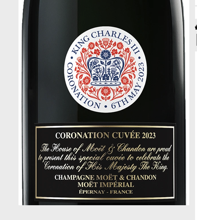 Long live the King! Zum feierlichen Anstoßen hat Moet Chandon eine limited-editon auf den Markt gebracht. Der Krönungschampagner dürfte auch ein beliebtes Sammlerstück für Weinliebhaber werden. thefinestbubble.com