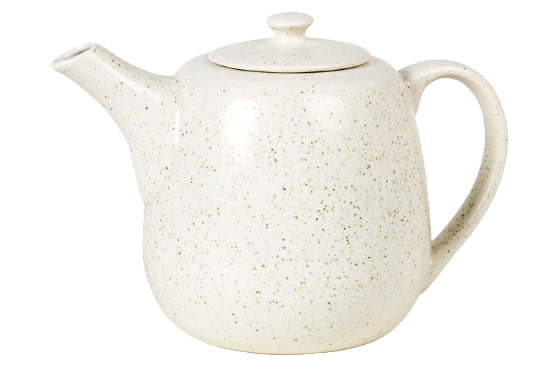 Sanfter Riese&nbsp;Minimalistisch designte Teekanne in zurückhaltendem Vanille-Ton von Broste Copenhagen.