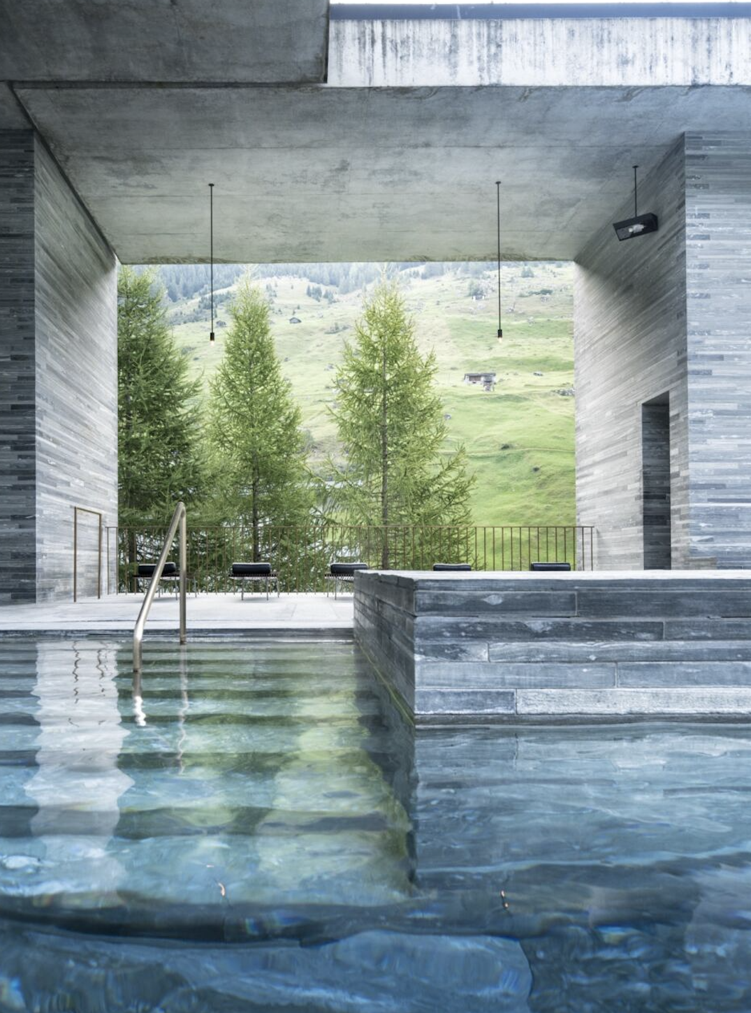Die Therme in Vals gilt als einer der Hauptwerke von Peter Zumthor.