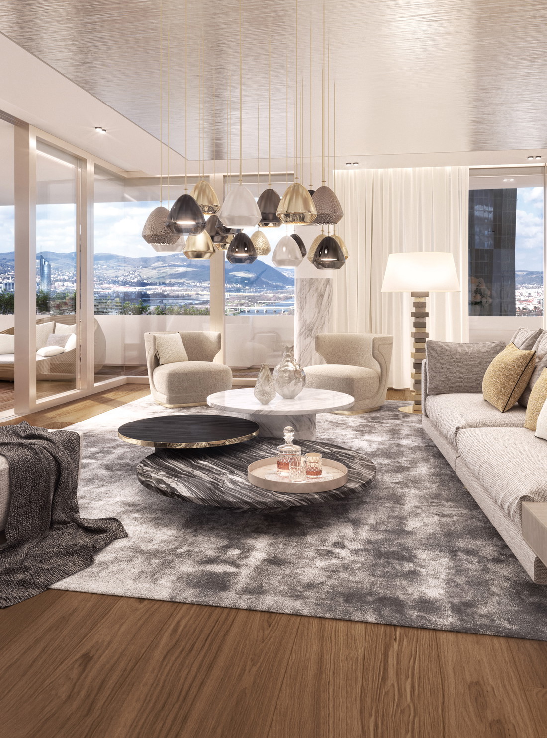 »Danubeflats«, Wien 22: Rund 180 Meter hoch, 48 Stockwerke, der höchste Wohnturm Österreichs – das Projekt beeindruckt nicht nur mit einer atemberaubenden Aussicht über Wien. Ein eigener »Members Club« mit Fitnessbereich und Spa bringt 
attraktive Sport- und Erholungsmöglichkeiten in den 
Wohnraum. 