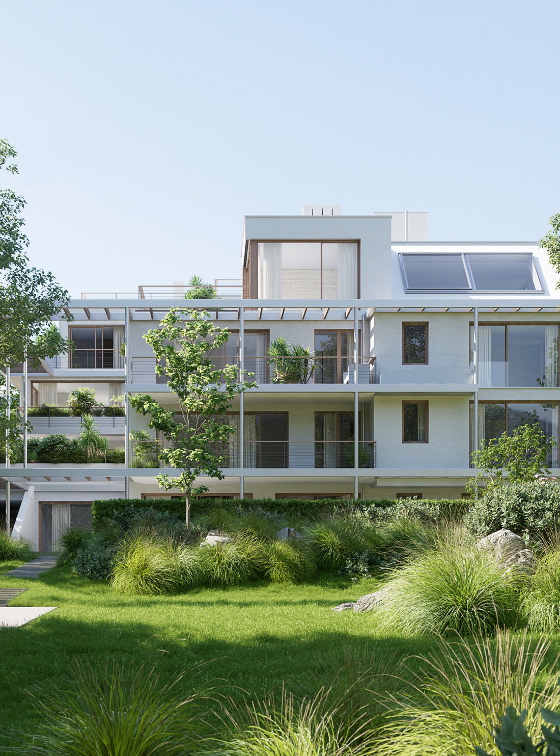 »The Modern Home«, Wien 19: Das Luxusprojekt von Neuraum mit acht Wohnungen und viel Grünfläche, das bis 2025 bei der Hohen Warte in Wien entsteht, 
ist eine Hommage an die klassische Moderne Kaliforniens und an Österreichs berühmten Architekten Richard Neutra. 