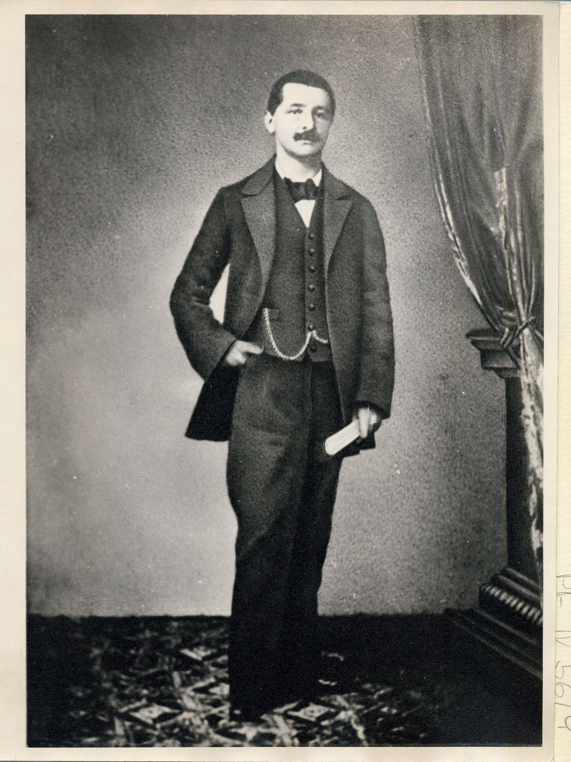 Ein Bildnis von Anton Bruckner aus dem Jahr 1855, als er Domorganist in Linz wurde. 