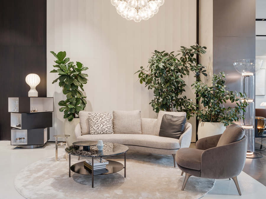 Das Design der Minotti Kollektion kommt perfekt zur Geltung