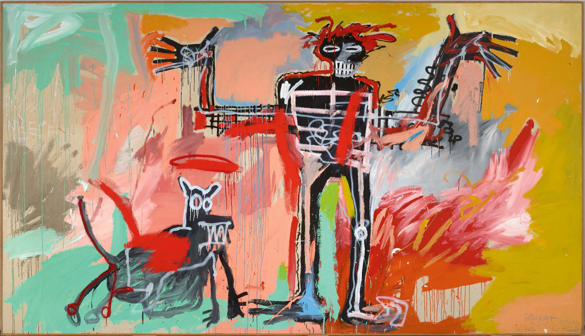 Elementar expressiv:  »Boy and Dog« von ­Jean-Michel Basquiat im Hirshhorn Museum.