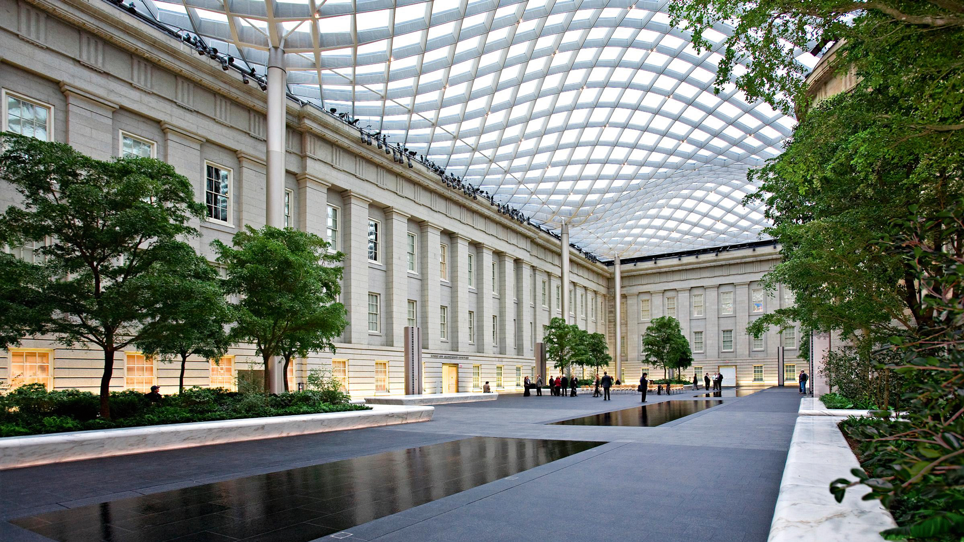 Kulturflaggschiff: Der riesige Innenhof des Smithsonian American Art Museum (SAAM).