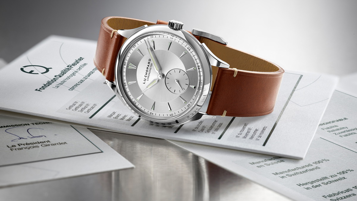 Chopard: Um das Qualité-Fleurier-Zertifikat zu erhalten, darf die Gangabweichung der im Härtetest auf die Probe gestellten Uhr nicht mehr als 5 Sekunden am Tag betragen.  chopard.com