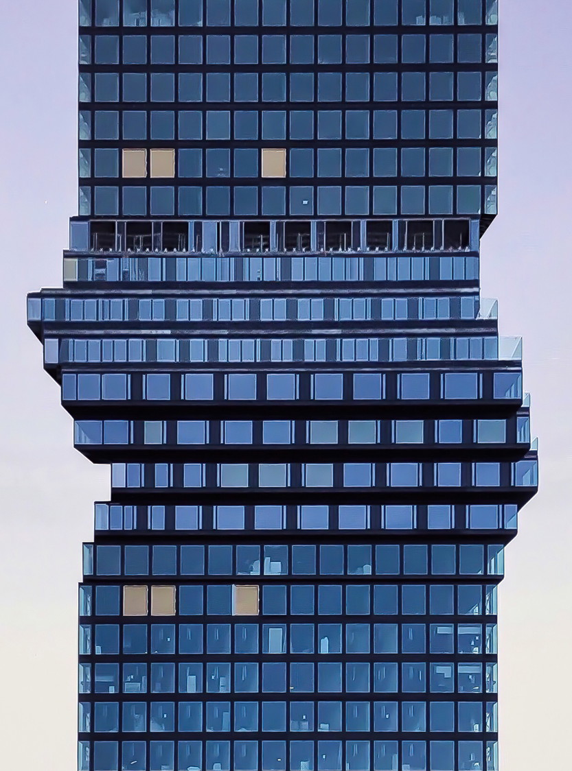 Omniturm, Frankfurt: Ein Hochhaus mit Hüftschwung: 
Der 45-stöckige Omniturm im 
Frankfurter Finanzzentrum hat 
nicht nur einen identitätsstiftenden Knick, sondern vereint auch die 
beiden Welten Wohnen und Arbeiten.
omniturm.de