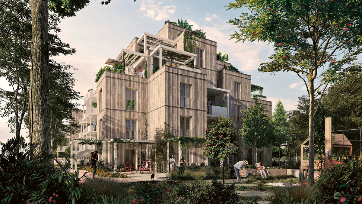 »WohnBAUMprogramm«:
Das sogenannte »WohnBAUMprogramm« der Stadt Wien umfasst Holzbauten an mehreren 
Standorten. Den Anfang macht das Wohnprojekt der ARWAG mit 
AllesWirdGut und Gerner Gerner Plus. Fertigstellung 2025. 
wohnservice-wien.at
arwag.at
gernergernerplus.com
awg.at