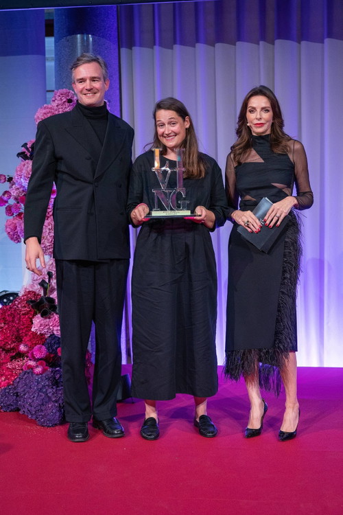 vlnr: Lion Haag (Projektleiter), Lisa Rümmele (Eigentümerin Kleiner Löwe) HERZOG &amp; DE MEURON, Angelika Rosam