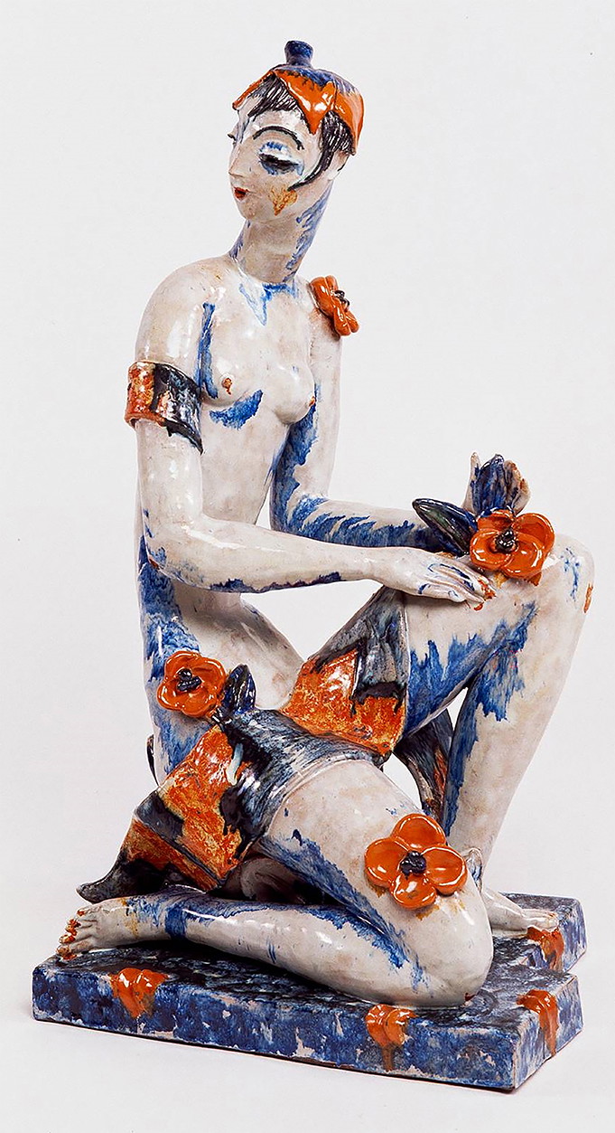 Vally Wieselthier, Flora, 1928
Roter Scherben, mehrfarbig glasiert
