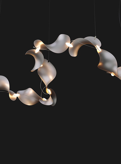Dune 12 Curve, silver anodized