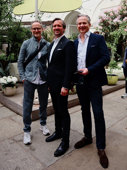 Gregor Hoffelner (Architekt), Florian Rode (Architekturbüros HNP architects) und Martin Brezovich (Eventmanager)