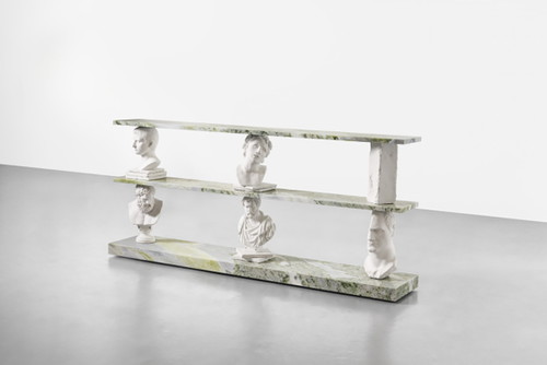 Bust Shelf Green Marble, 2018, designed by Sebastian Errazuriz