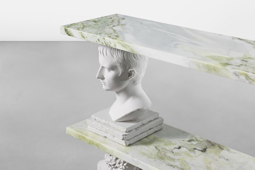 Bust Shelf Green Marble, 2018, designed by Sebastian Errazuriz