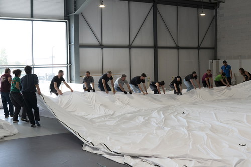 Production of the fabric for La Caverne du Pont Neuf by Air Toiles Concept in Plougoumelen
Britanny, 2026