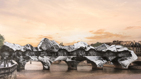 Wind beschädigt »La Caverne du Pont Neuf«: JR-Installation in Paris öffnet später