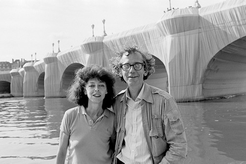 Christo and Jeanne-Claude at The Pont Neuf Wrapped
Paris, 1985