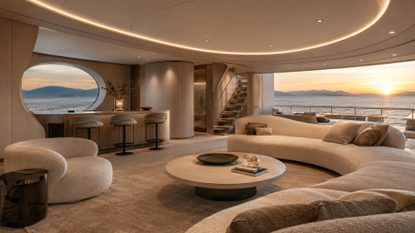 Boat Interiors 2026: 5 luxuriöse Yacht-Interiors, die kleine Räume größer wirken lassen