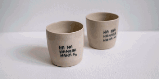 Gewinnspiel: Handgemachte »HaHaHa Cup« von »ONE OF A KIND«