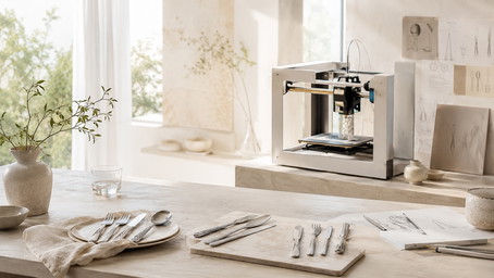 »Knife, Fork, Spoon 3.0«: Besteck aus dem 3D-Drucker