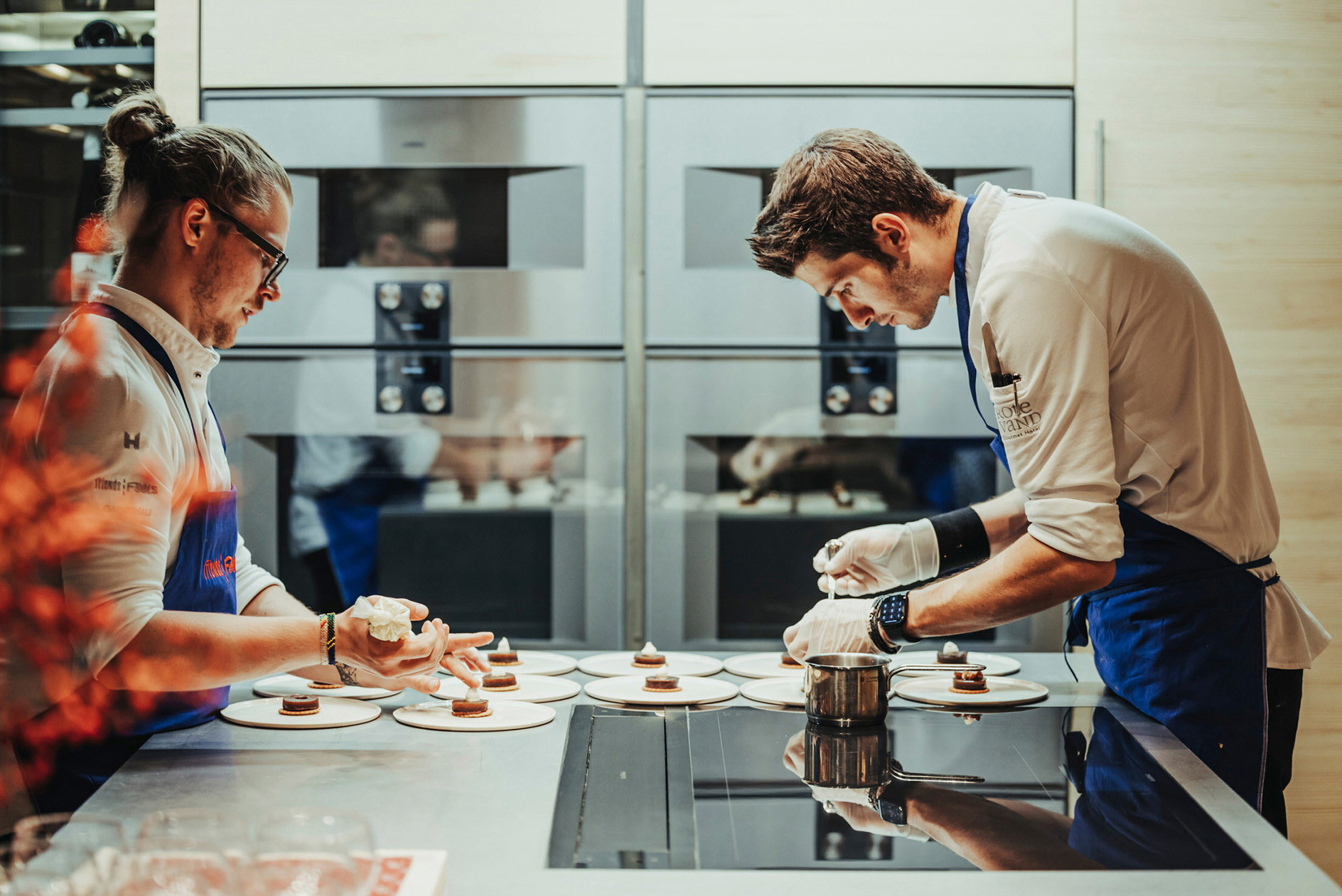 Szenen aus der Küche des Restaurants »Rote Wand«.