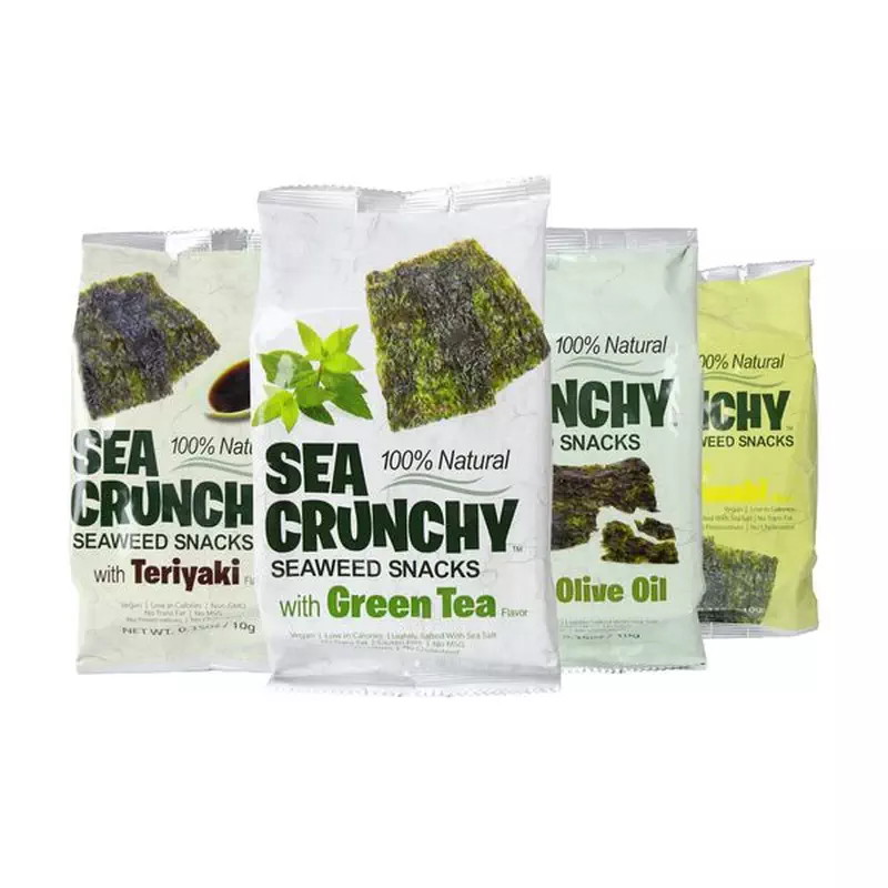 NORI: Eine gute Alternative zu Chips und Co und dabei noch gesund: Das Vier-Probier-Paket gibt ein fantastisches Salat-Topping ab und ist eine gute Abhilfe beim ­ersten Heißhunger. Um € 11,45. algenladen.de