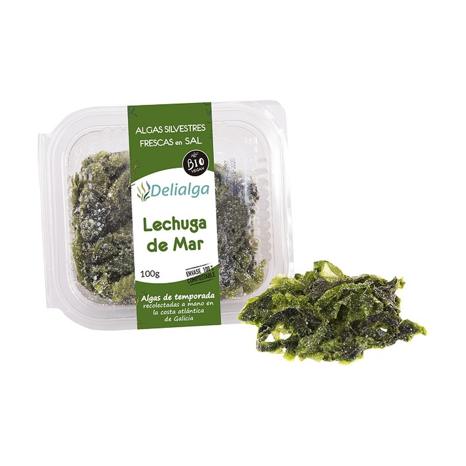 WAKAME: Frisch und trotzdem gut haltbar ist dieser dehydrierte Seetangsalat von Delialga. Um ihn zu essen, muss man nur das Salz entfernen und ihn mit Wasser waschen. Um € 3,10. naturitas.at