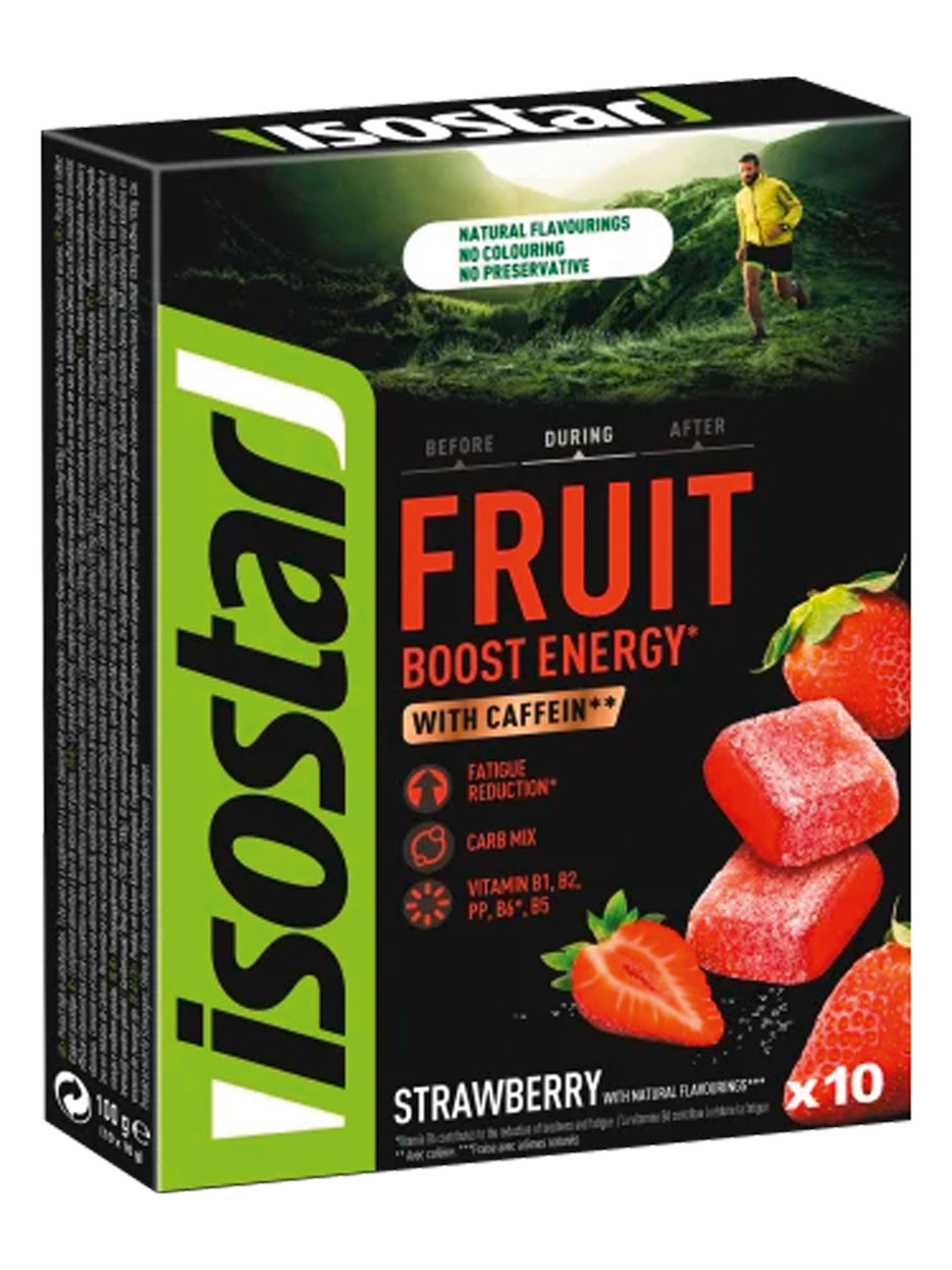 Die Fruchtgummis von Isostar schmecken nach Erdberre. Sie kitzeln aber nicht nur unseren Gaumen, sondern bringen uns auch Kraft und Energie dank B-Vitaminen und Koffein, um € 3,95. 
dm.at