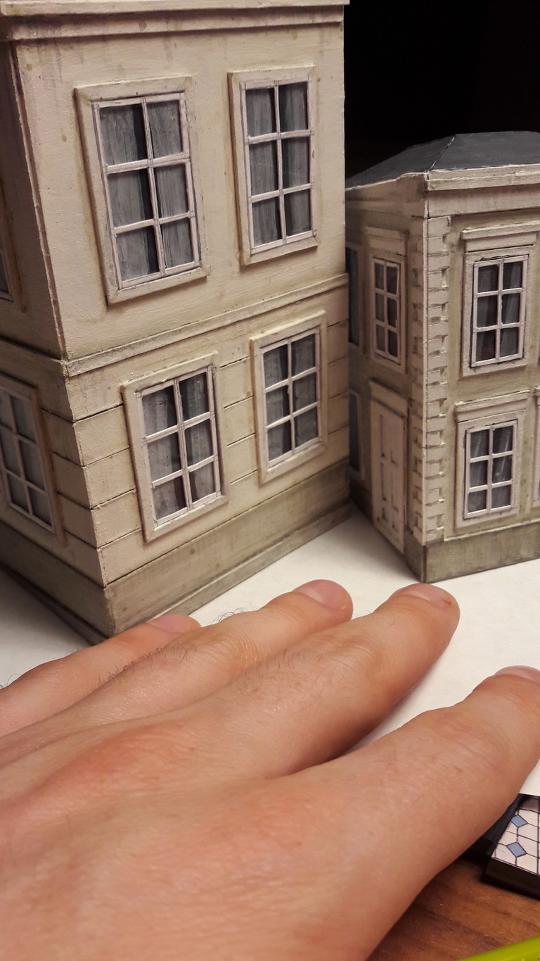 Modell für das Bühnenbild „Falstaff“ beim Verdi Festival Parma, 2017. Nikolaus Webern arbeitet selten mit Skizzen und nie mit 3-D-Programmen oder Visualisierungen, sondern veranschaulicht seine Ideen lieber anhand von selbstgebauten Modellen.