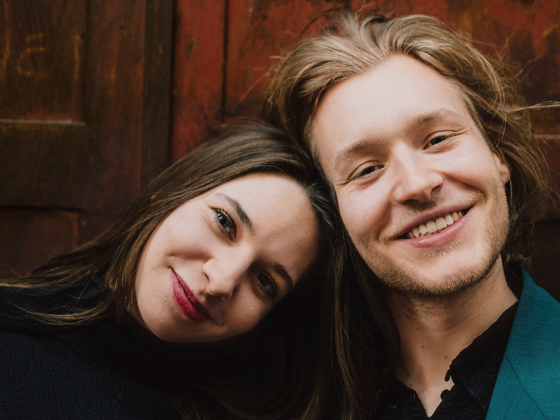 Paula Nocker und Nils Arztmann beim BÜHNE-Shooting.