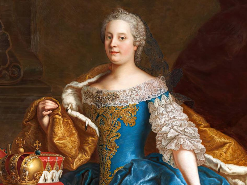 Maria Theresia von Österreich regierte die Habsburgermonarchie vierzig Jahre lang. Ihre Politik war getragen vom Geist des aufgeklärten Absolutismus und zeitigte wegweisende Reformen in den Bereichen Militär, Justiz, Wirtschaft und Bildung. Sie gebar 16 Kinder. Sohn Joseph II. folgte ihr  auf den Thron nach. Ihre jüngste Tochter Marie-Antoinette wurde während der Französischen Revolution hingerichtet.