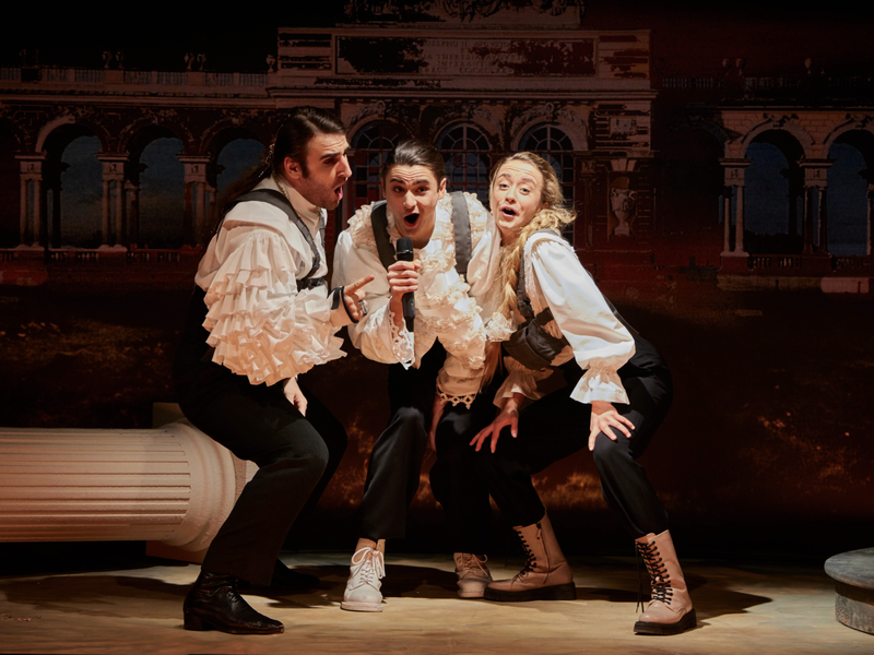Luka Vlatkovic, Martin Peñaloza Cecconi, Runa Schymanski in „Musketiere".