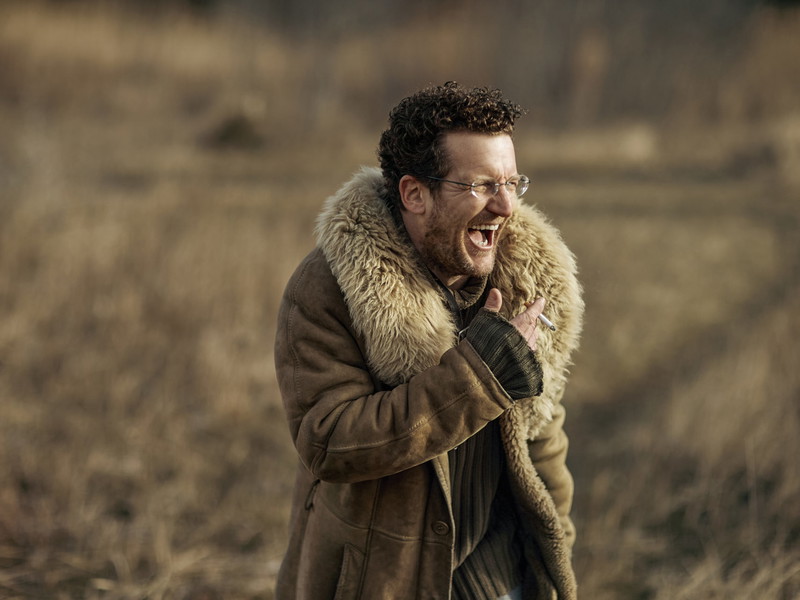 Raphael von Bargen bei unserem winterlichen Spaziergang durch die Lobau. 