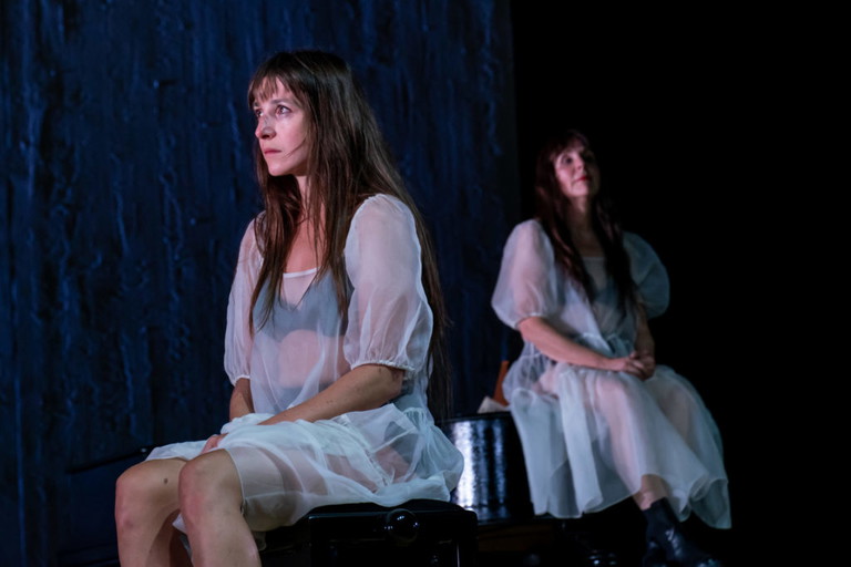 Rosa und Oda Thormeyer bei den Proben zu „Iphigenia“.