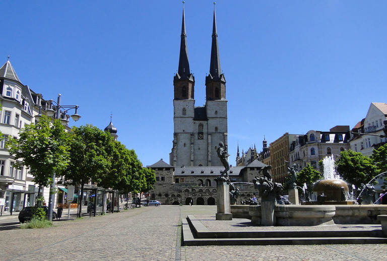 Die Türme der Marktkirche verleihen dem halleschen Stadtbild seinen unverwechselbaren Charakter. 