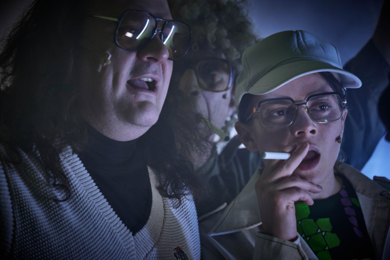 Samouil Stoyanov, Uwe Schmieder und Lavinia Nowak in „Öl!“.