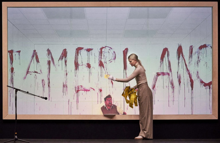 Miriam Kutrowatz in „Bajazet". Die Premiere fand in der Wiener Kammeroper im Herbst statt.