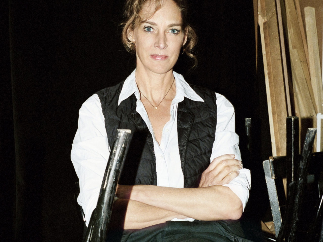 Sophie von Kessel bei der Probebühne des Burgtheaters im Wiener Arsenal.