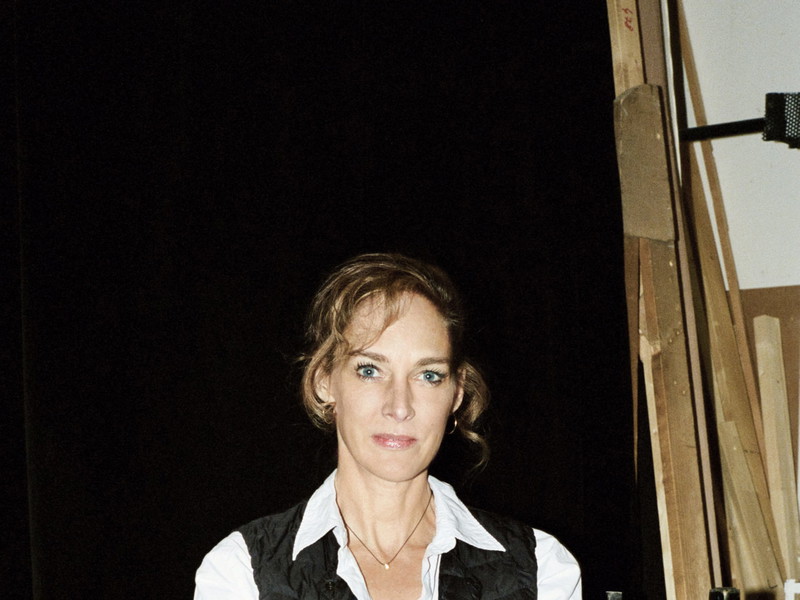 Sophie von Kessel bei der Probebühne des Burgtheaters im Wiener Arsenal.