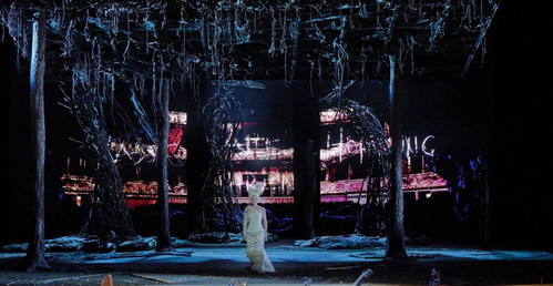 Foto: Wiener Staatsoper/Michael Pöhn
Kate Lindsey als Die Musik / Die Hoffnung / Echo. 
